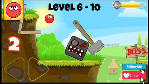 Red Ball 4 - Gameplay Walkthrough Part 2-Levels 6-10 (iOS, Android)