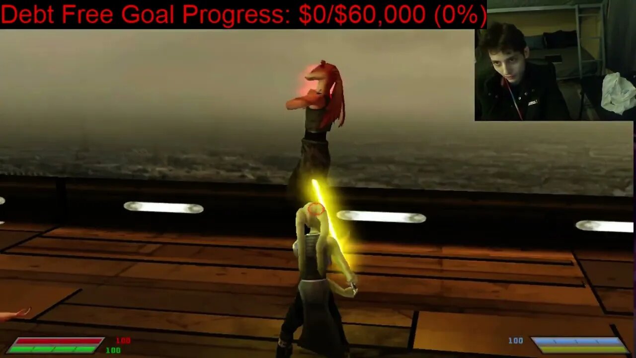 Darth Vader VS Jar Jar Binks In A Battle With Live Commentary In Star Wars Jedi Knight Jedi Academy