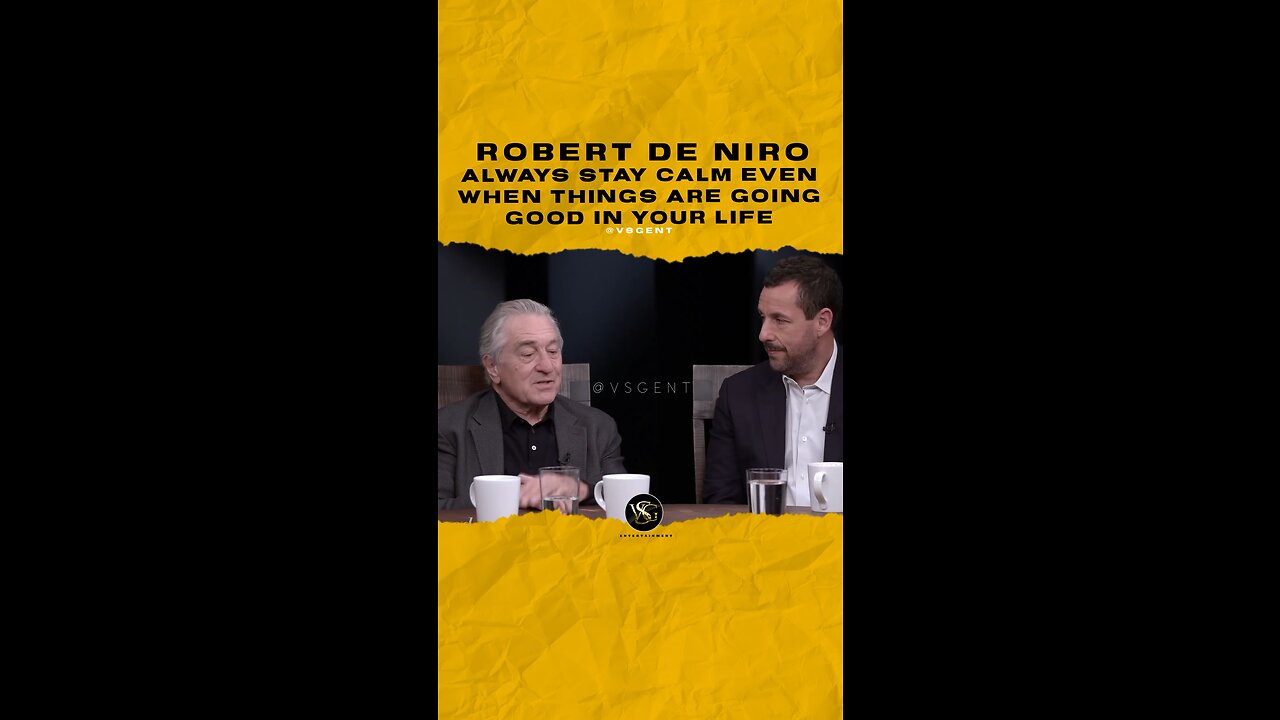 #robertdeniro Always stay calm even when things are going good in life. 🎥 @hollywoodreporter