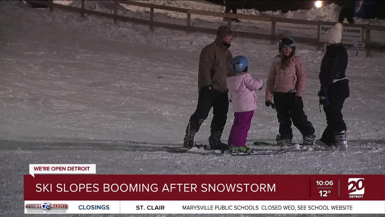 Heavy snowfall a big help to metro Detroit ski businesses