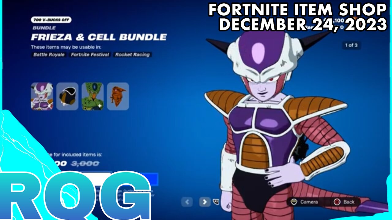 "NEW" FRIEZA & CELL ARE HERE! FORTNITE ITEM SHOP (December 24, 2023)