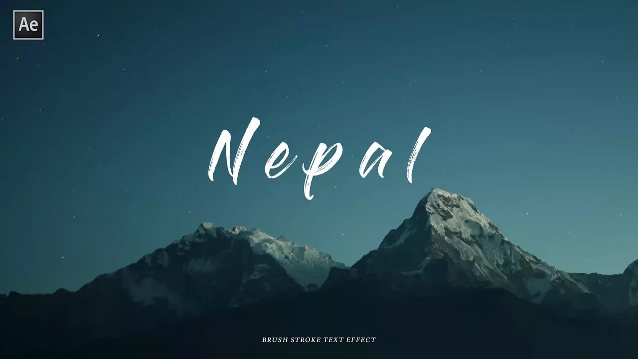 Beautiful Destinations Write-On Text Effect - Adobe After Effects Tutorial