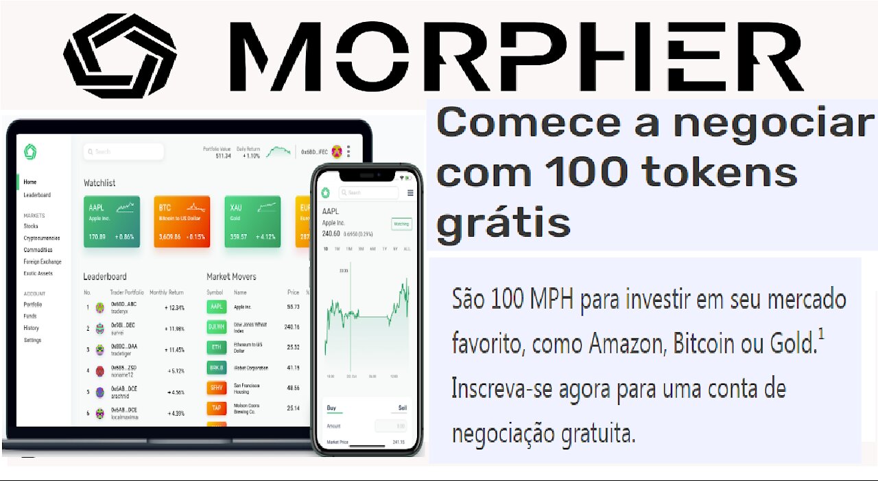 【Airdrop Morpher Trade】Como funciona o Airdrop? | Como ganhar 100 Morpher Grátis! | #CryptoCurrency