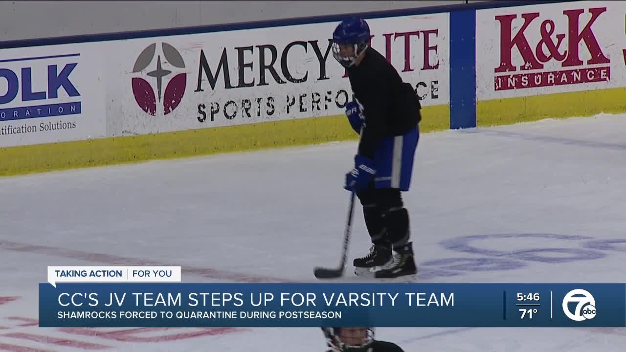 Catholic Central's JV steps up for varsity team