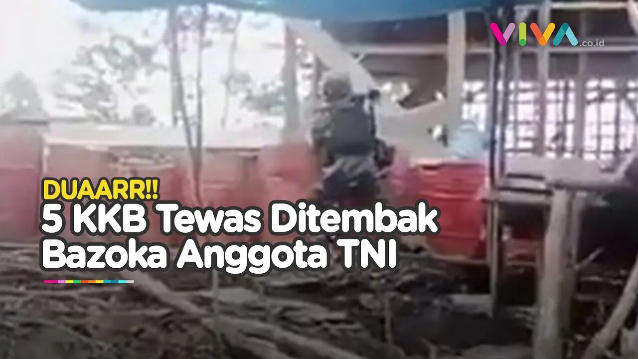 DETIK-DETIK TNI Tembak Bom BAZOKA ke 5 KKB di Yahukimo