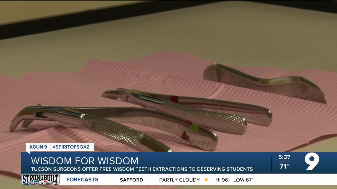Tucson surgeons offer free wisdom teeth extractions to deserving students