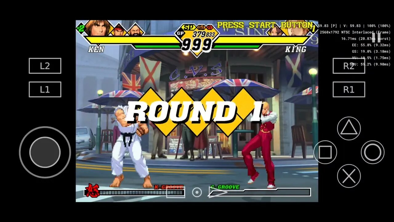 AetherSX2 | Capcom vs. SNK 2 | Snapdragon 855 | 4x 2560x1792 | 2023