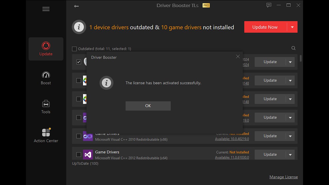 Driver Boster 11.5 free key 2024 / 1 year 2024