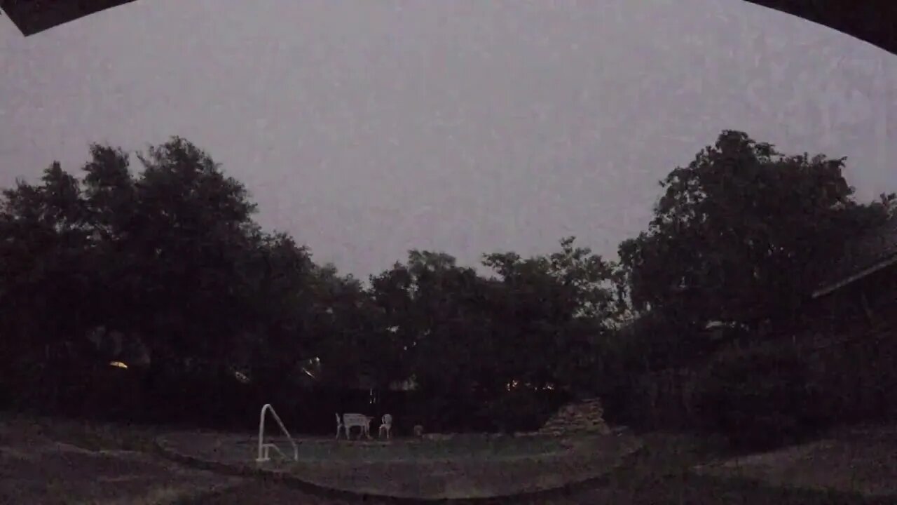 TEXAS THUNDERSTORM FROM THE BACKYARD