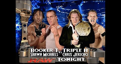 Booker T & Shawn Michaels vs Triple H & Chris Jericho (Full Match)