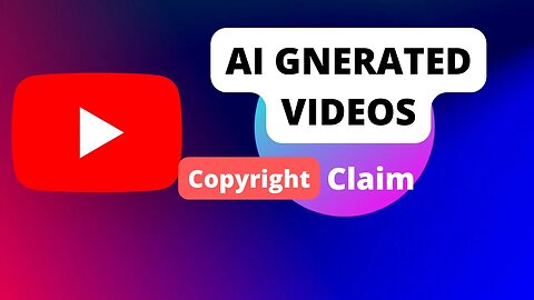 YouTube Copyright Claim On YouTube Video Generated By AI #youtube #youtubecopyright