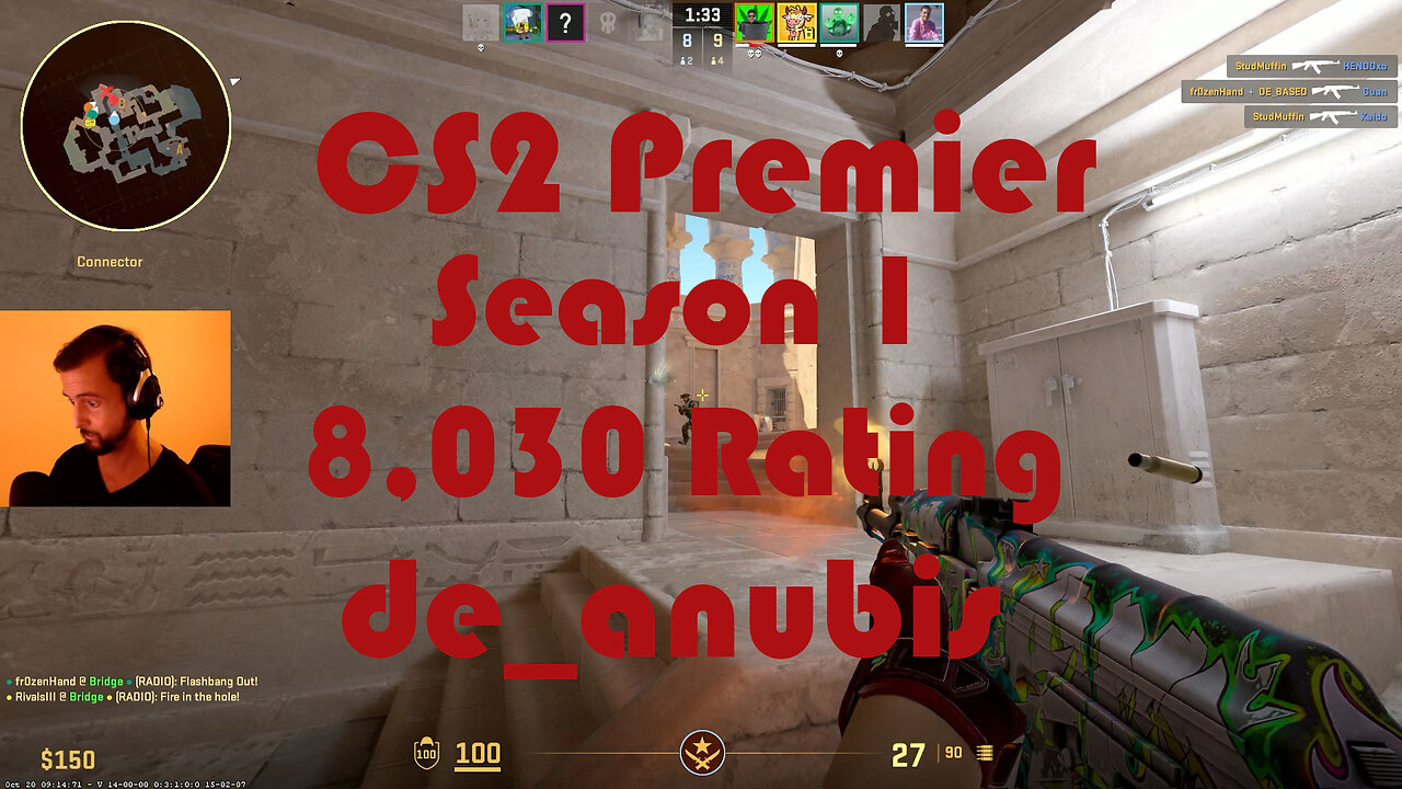 CS2 Premier Matchmaking - Season 1 - 8,030 Rating - de_anubis