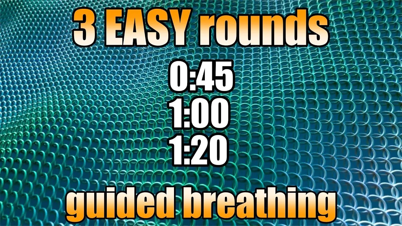 Easy Guided Breathing - 3 rounds Wim Hof Breathwork