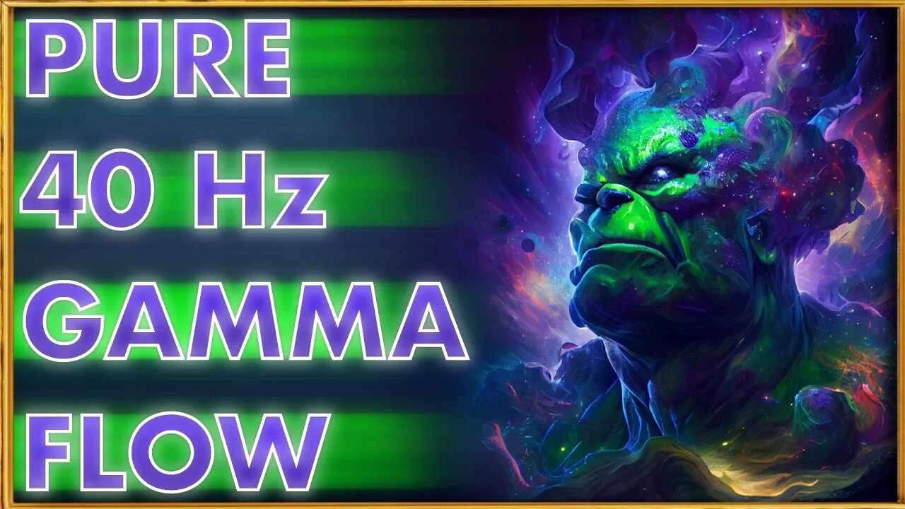 PURE 40 Hz GAMMA WAVES | Spark New Intuitive Ideas 🔋⚡️✨