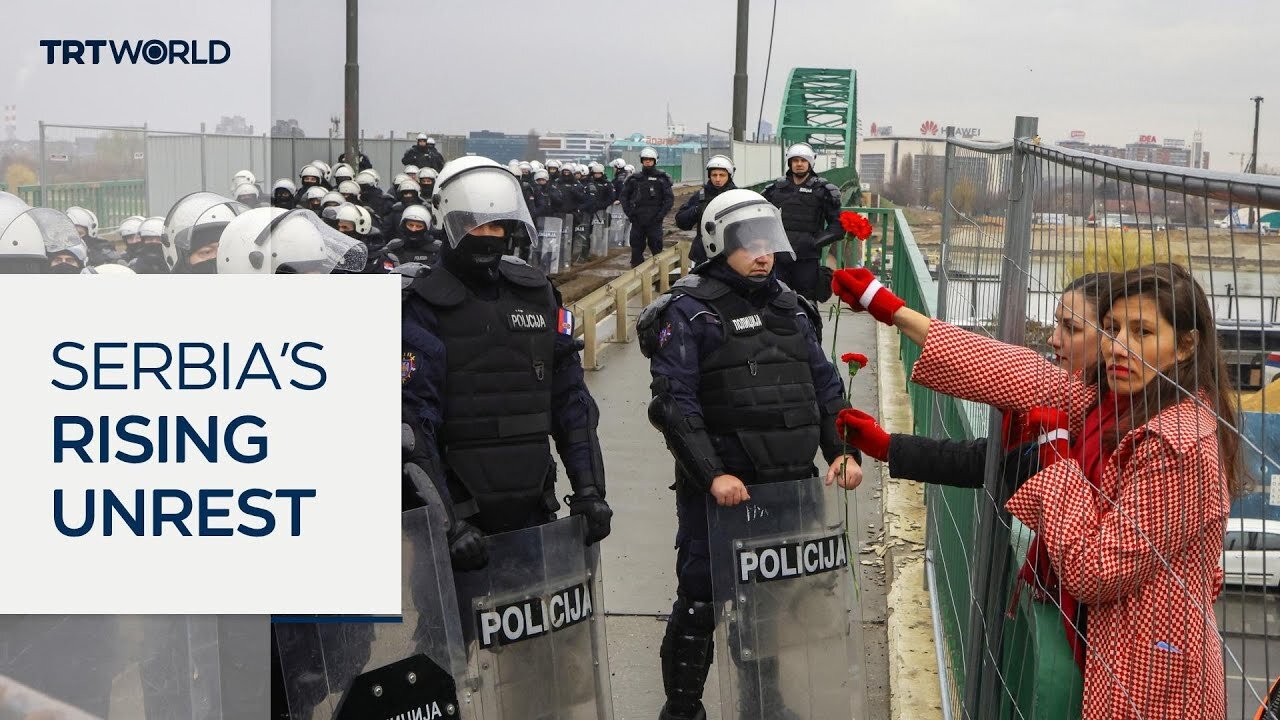 Students, farmers protest over Serbia train station roof collapse