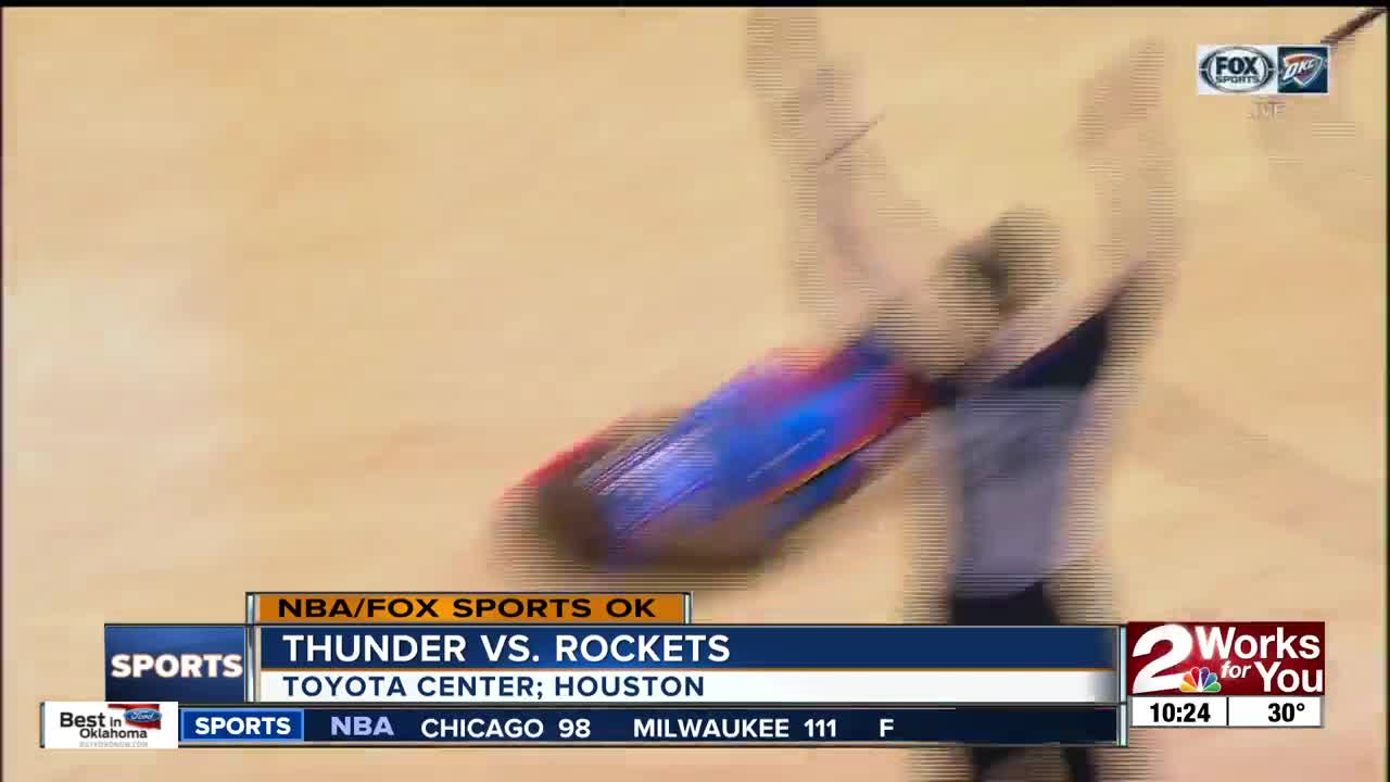 OKC Thunder rallies from 16-point 4th quarter deficit to defeat Houston Rockets, 112-107