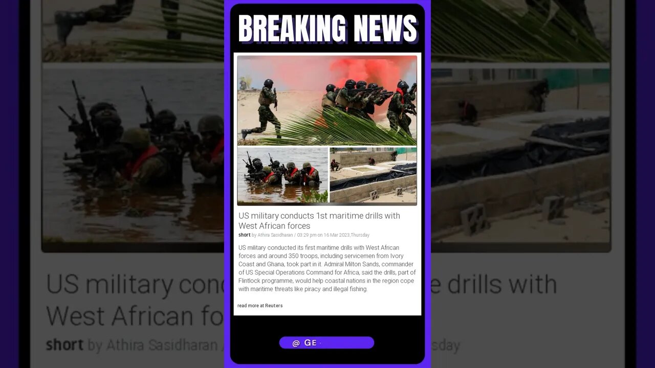 US Military and African Nations Forge Unprecedented Alliance in Maritime Defense Drills | #shorts