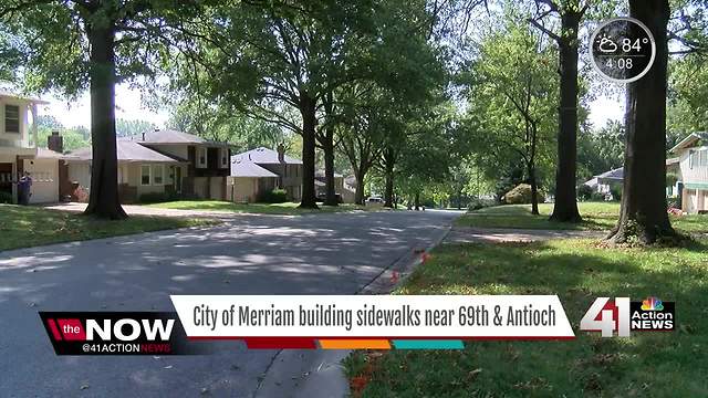 Crews to install sidewalks in Merriam neighborhood