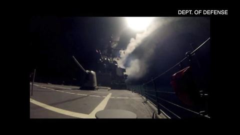 San Diego ship launches strike on Syria