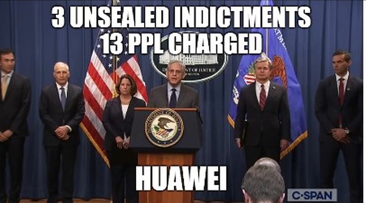 10/24/2022 - Merrick Garland - Christopher Wray Press Conference unsealed indictments on PRC Huawei!