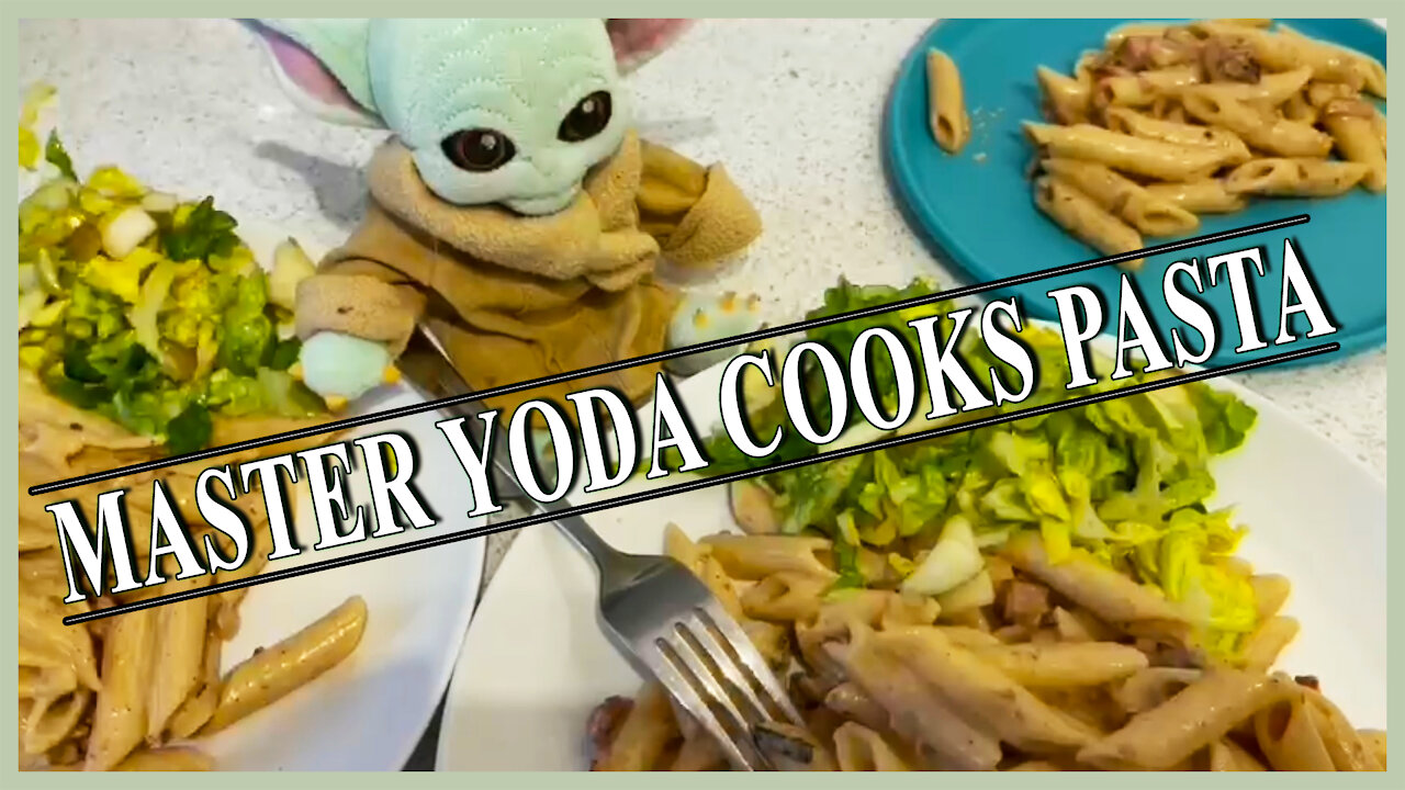 Master Yoda is helping us cooking pasta!