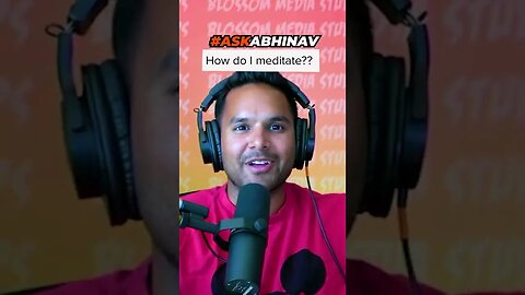 A SIMPLE UNDERSTANDING OF MEDITATION FOR ANXIOUS PEOPE#shorts