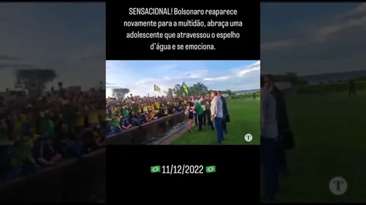 SENSACIONAL! Bolsonaro reaparece novamente para a multidão