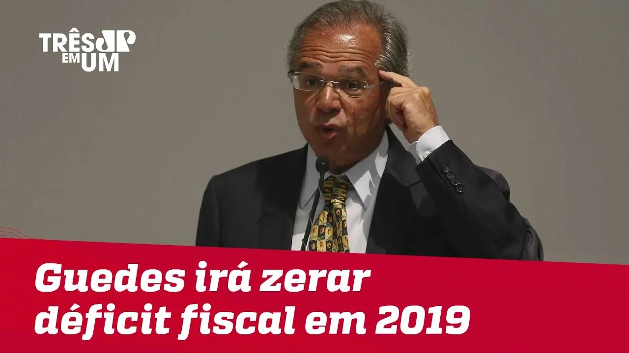 Em Davos, Paulo Guedes diz que irá zerar déficit fiscal de 2019