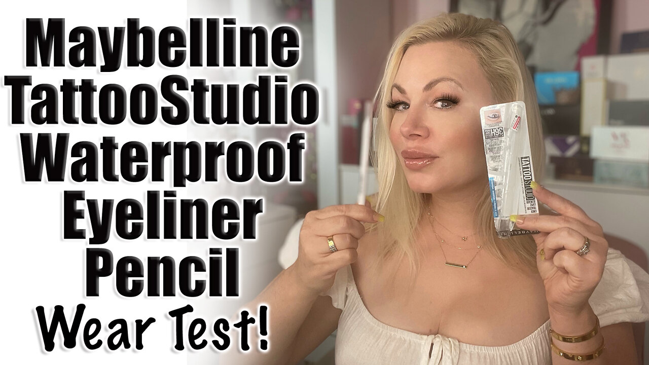 Maybelline Tattoo Studio Water Proof Eyeliner Pencil Wear Test | Code Jessica10 saves you Money