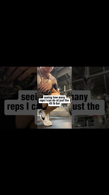 How many reps of the 45 lb bar can you complete? #shorts
