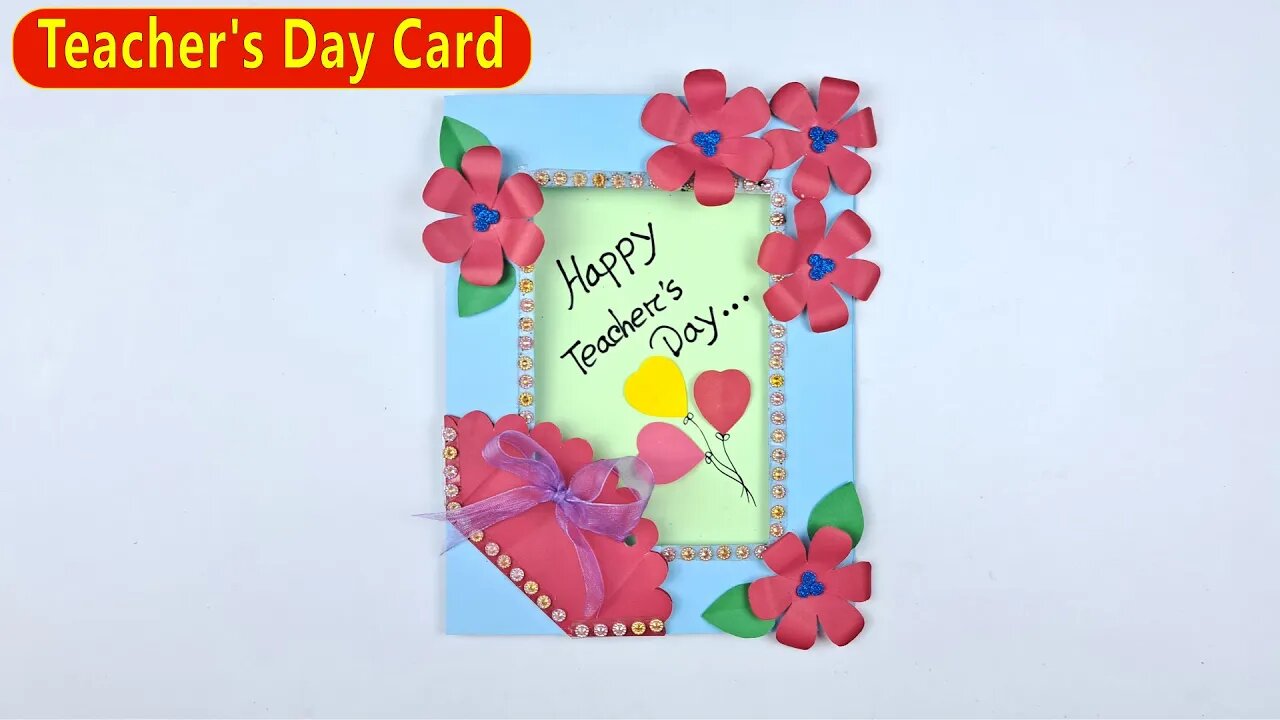 How to Make Teachers Day Card/DIY Teachers Card/Easy Paper Crafts