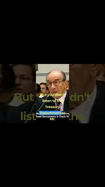 Alan Greenspan: Free Market Trickle Down Economist Admits Big Business Reaganomics Is A Failure. Pt6
