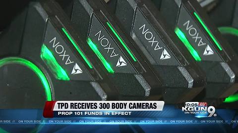 Tucson police receives 300 body cameras