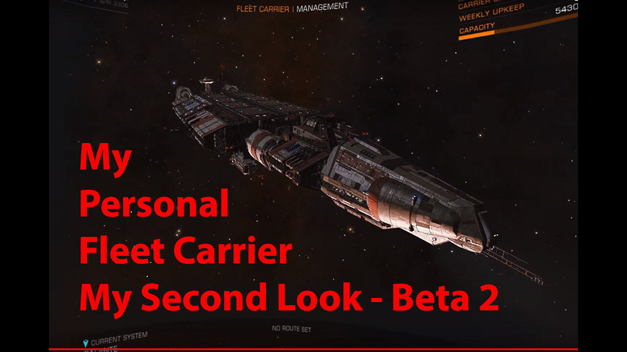 Elite Dangerous: My Personal Fleet Carrier - Planetary Exploration - A3 - Beta 2 - [00010]