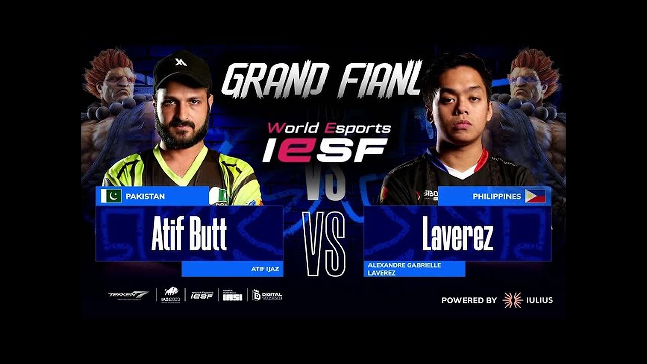 ATIF BUTT vs AK - GRAND FINAL | TEKKEN 7 | IESF WORLD ESPORTS CHAMPIONSHIP 2023