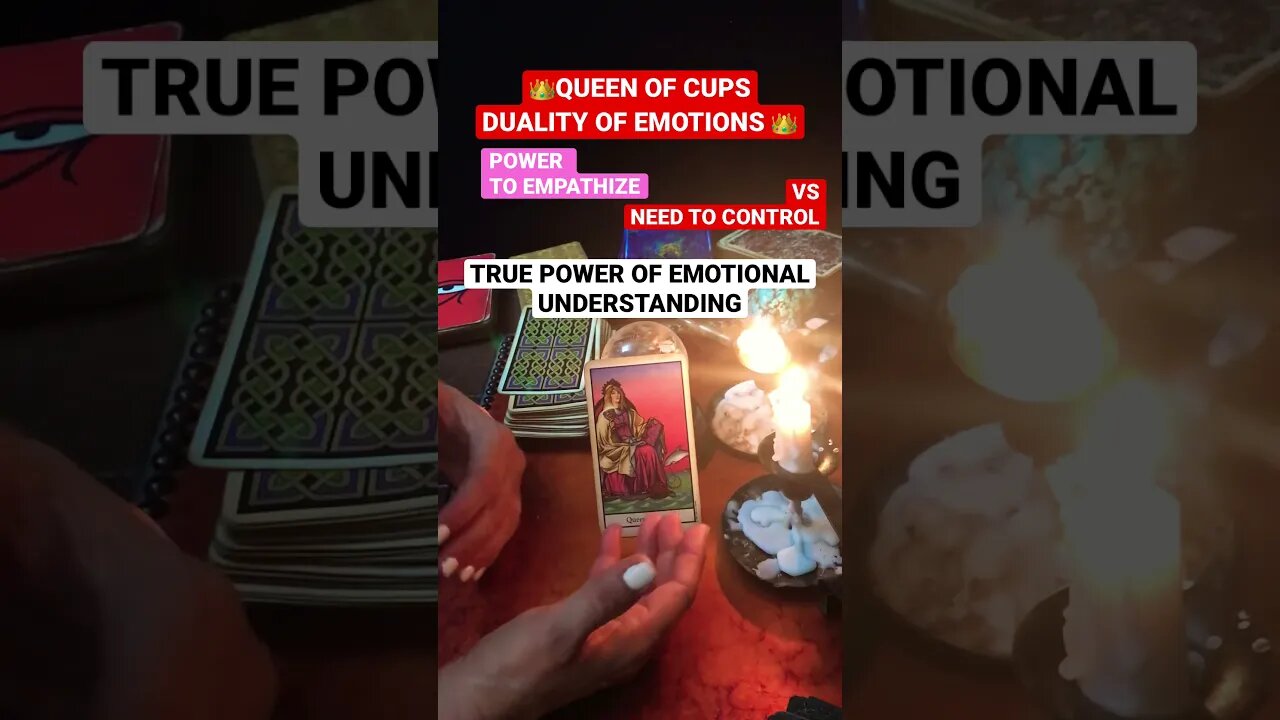 #dailytarotreading #spiritualawakening #tarotshort QUEEN OF CUPS👑❤️‍🔥❤️‍🔥TRUE POWER IS EMOTIONS🔮