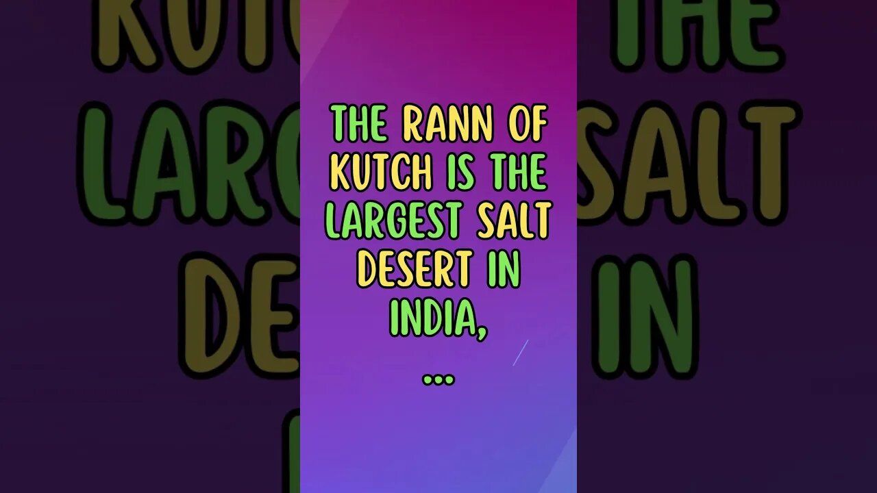 🧂🏜Discover Fascinating Nature Facts👀#shorts #shortsfact #naturefacts #rannofkutch #saltflats #desert