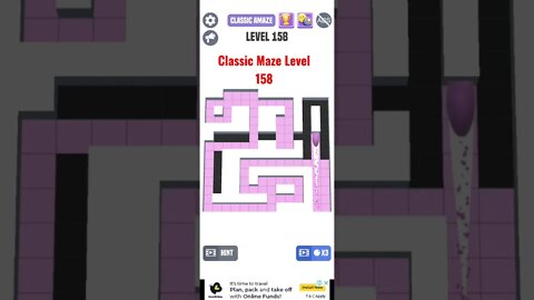 Classic Maze Game Level 158. #shorts