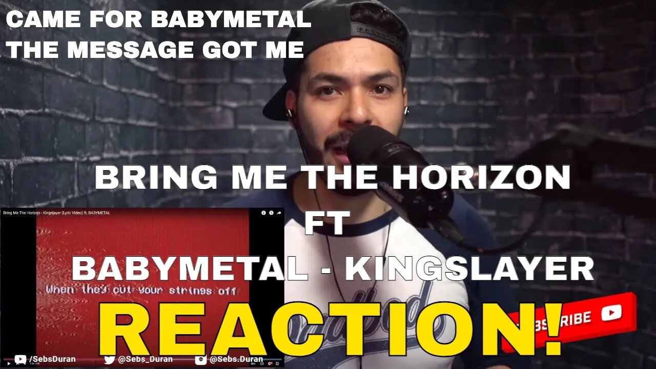 Sebs Reacts to Bring Me The Horizon - Kingslayer Lyric Video ft BABYMETAL