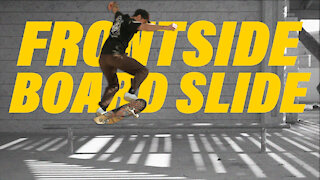 How to Frontside board slide