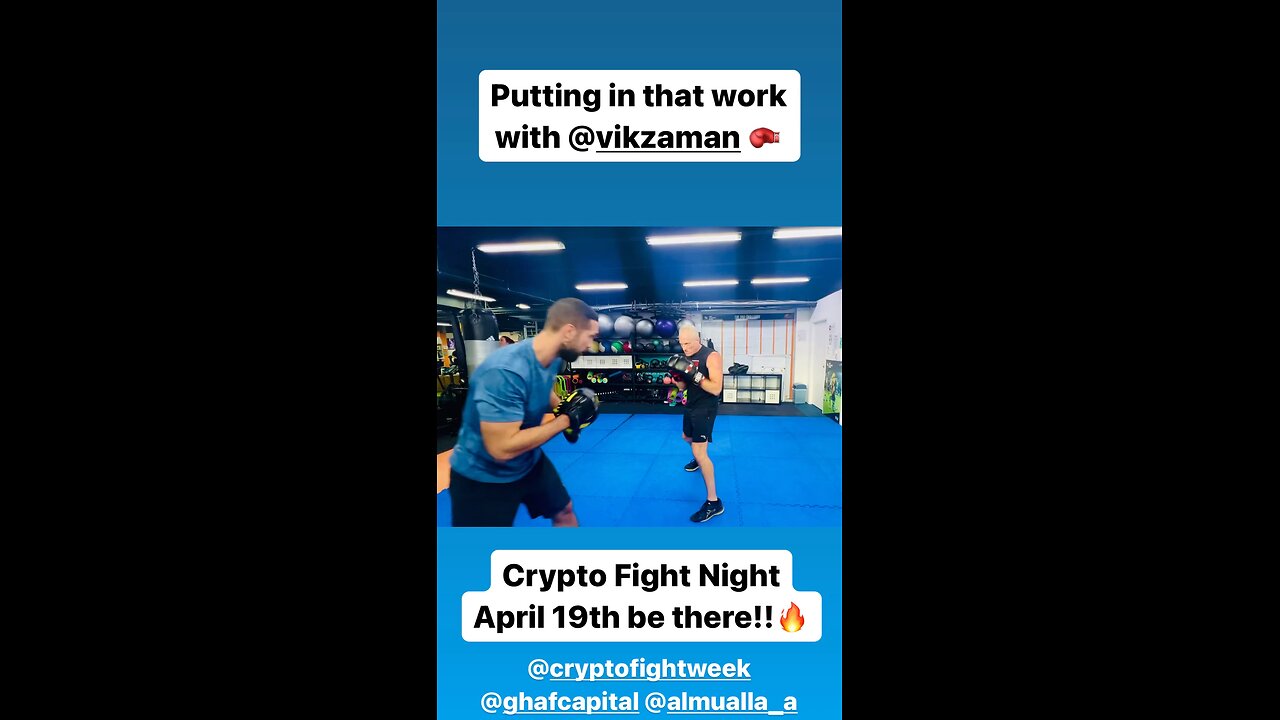 Crypto Fight Night April 19th in Dubai 🔥🥊🇦🇪