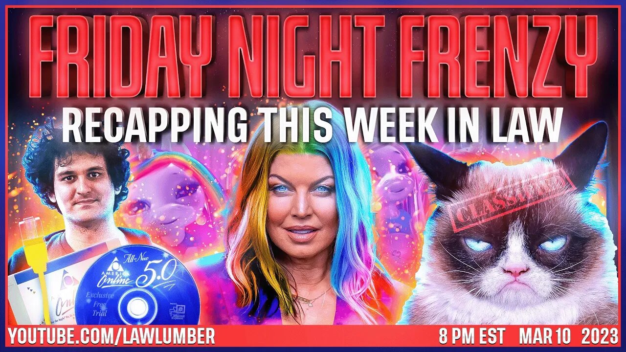 Friday Night Frenzy | Black-Eyed Peas Satire Lawsuit. Counterfeit Grumpy Cat. SBF Bail Conditions.