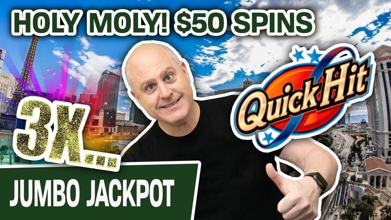 🌟 HOLY MOLY 3 HANDPAY JACKPOTS in Vegas 🏃‍♂‍ High-Limit Quick Hit: Reel Boost & $50 Spins Raja Slots