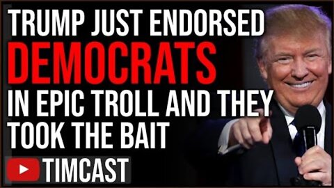 TRUMP EPICALLY TROLLS DEMOCRATS BY ENDORSING THEM REALIZING BABYLON BEE PROPHECY, THEY TOOK THE BA..