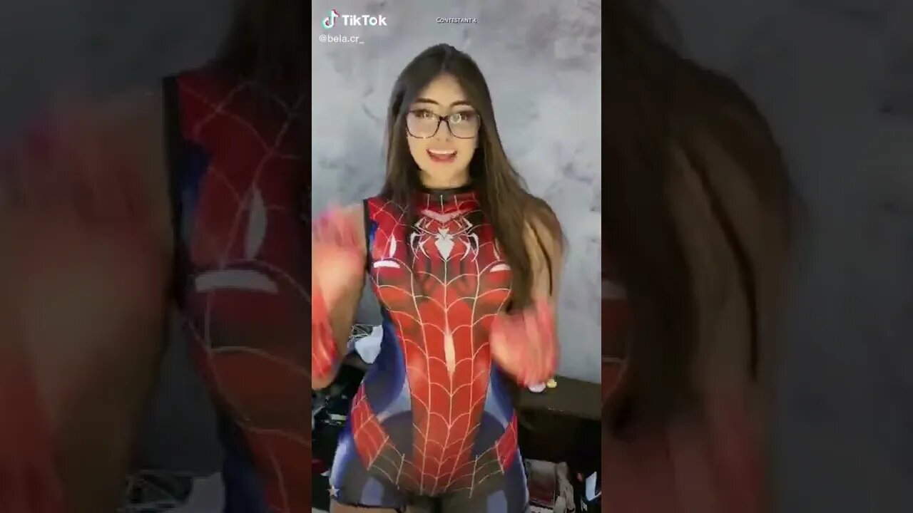 Rate the Girls: Best Spider-Girl TikTok Cosplay Contest #1 (Spiderman) 🕷👧💓 #shorts