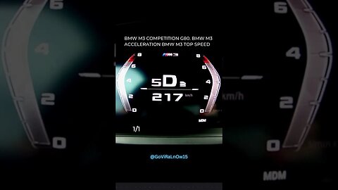 BMW M3 COMPETITION G80 TOP SPEED