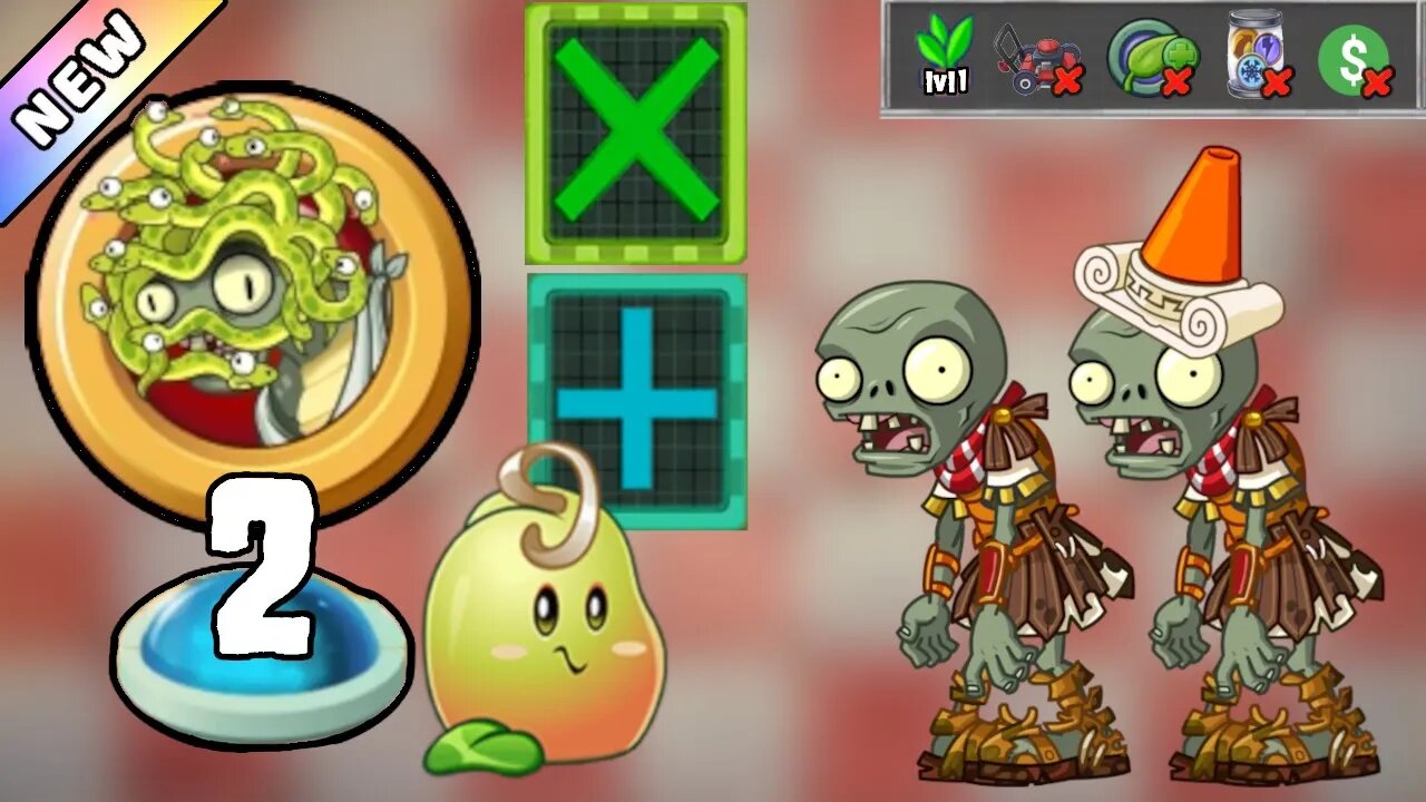 Plants vs Zombies 2 - The Zombosseum II 2023 Level 2 [Plants Lvl 1 & No Premium] + DOWNLOAD