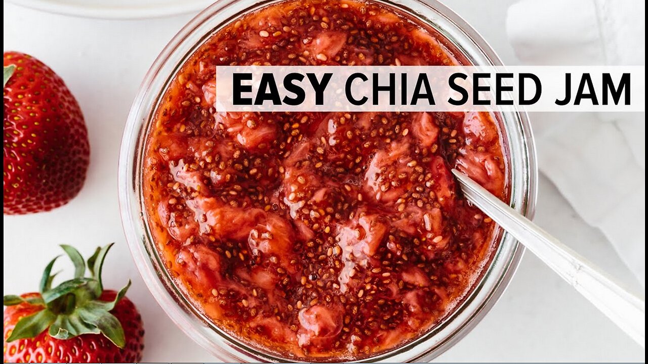 EASY CHIA SEED JAM | healthy homemade jam recipe