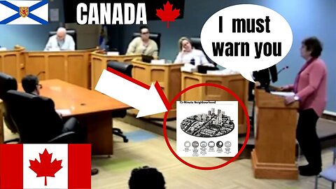 Alert Resident WARNS Town Council about 15-Minute Cities (Canadian Town)