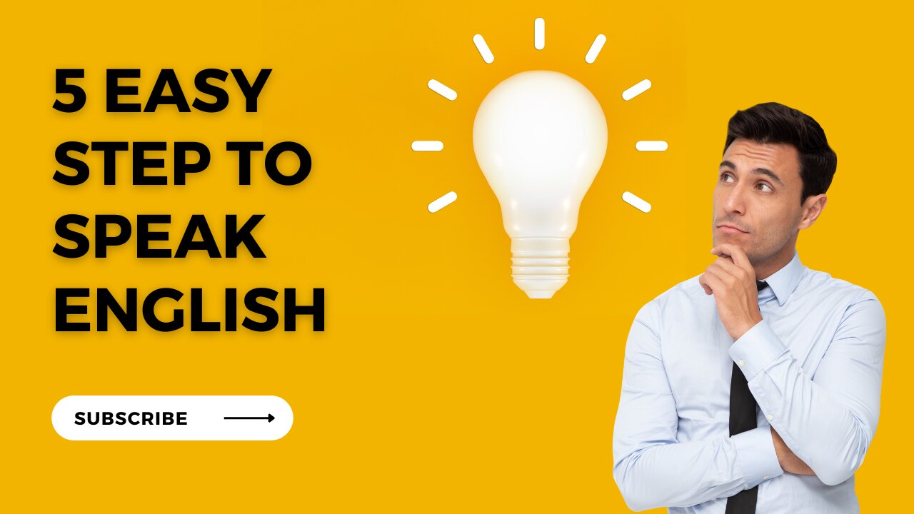 5 Easy step to speak english